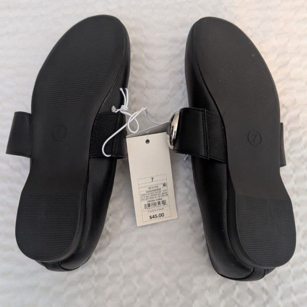 Women's Genevieve Mary Jane Flats -A New Day- Black Size 7 - Picture 6 of 8